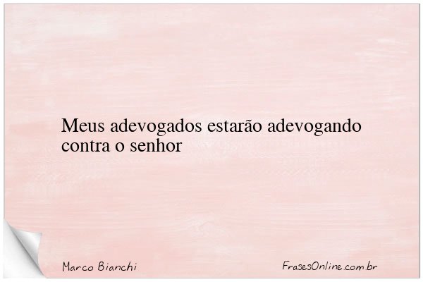 Frase de Marco Bianchi