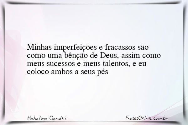 Frase de Mahatma Gandhi