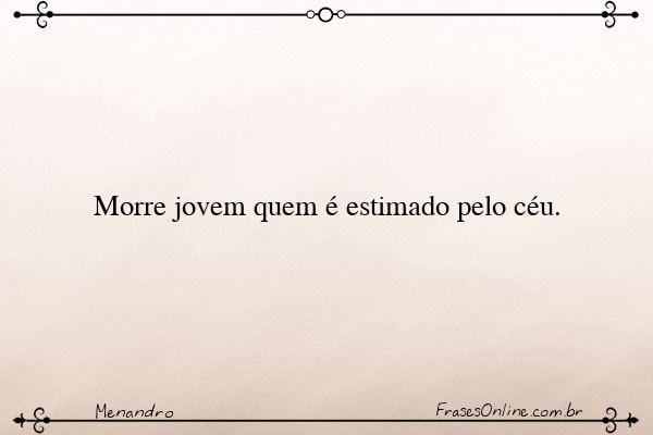 Frase de Menandro