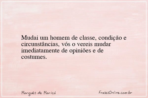 Frase de Marquês de Maricá