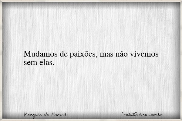 Frase de Marquês de Maricá