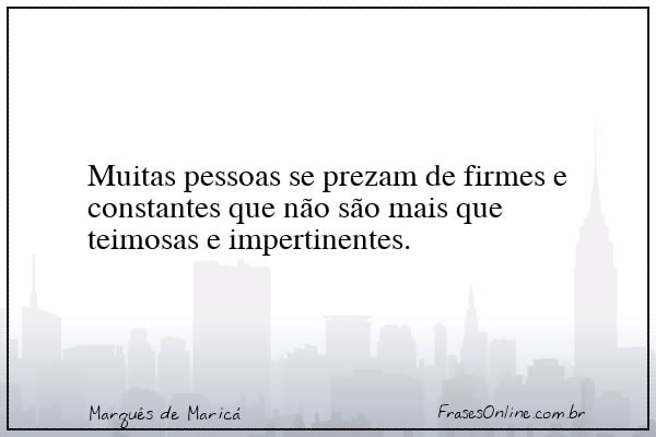 Frase de Marquês de Maricá