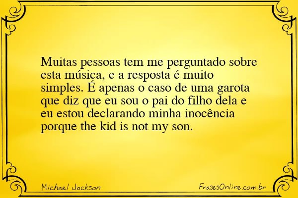 Frase de Michael Jackson