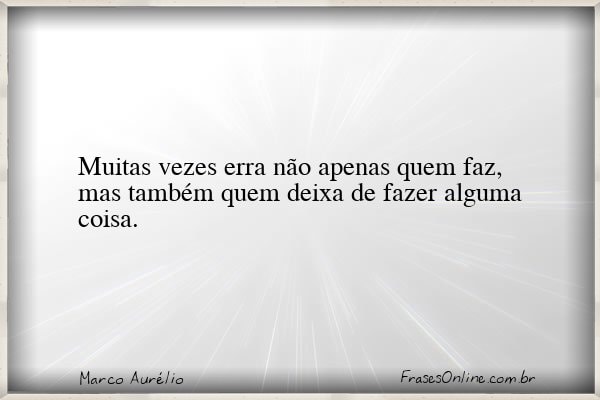 Frase de Marco Aurélio