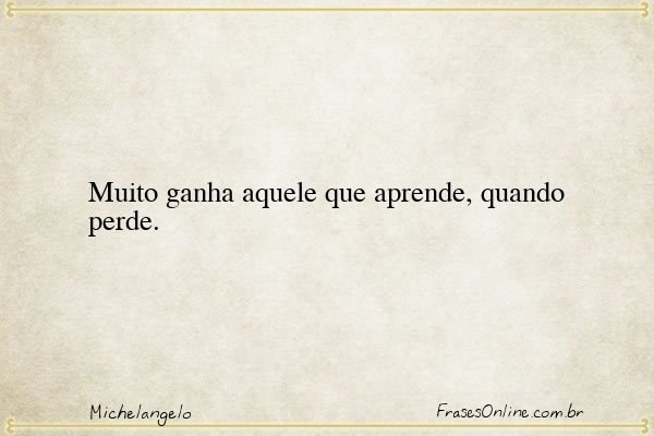 Frase de Michelangelo