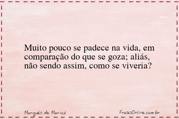 Frase de Marquês de Maricá