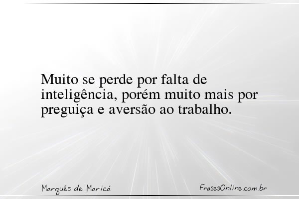 Frase de Marquês de Maricá