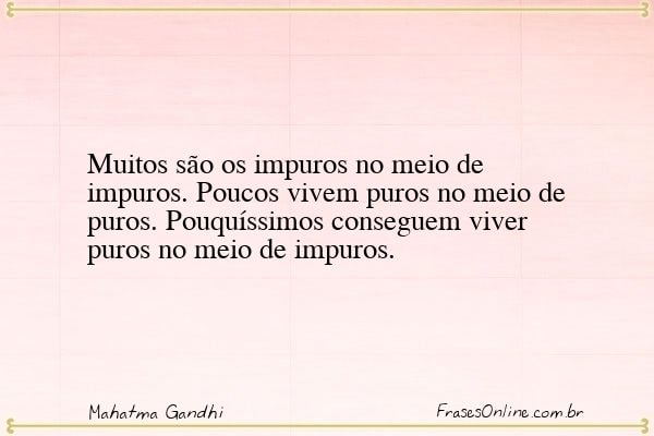 Frase de Mahatma Gandhi