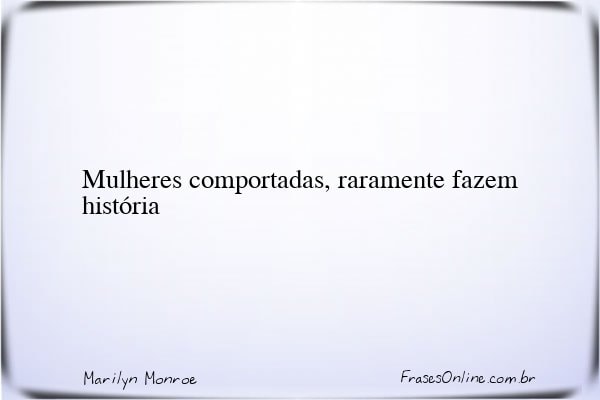 Frase de Marilyn Monroe