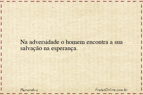 Frase de Menandro