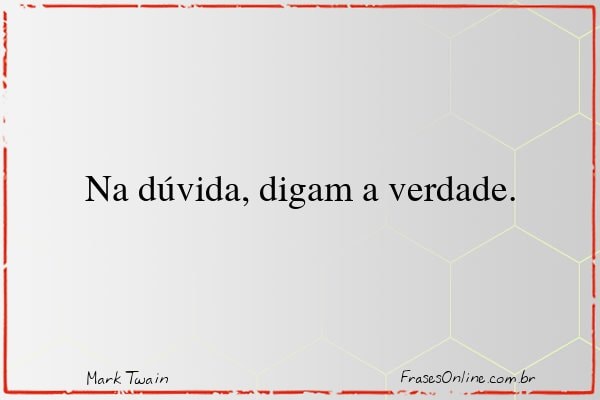 Frase de Mark Twain