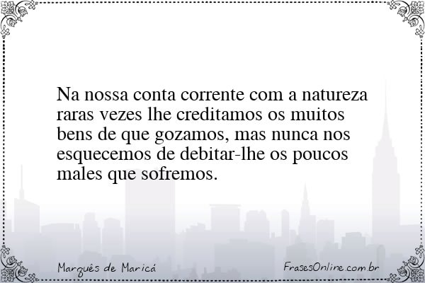 Frase de Marquês de Maricá