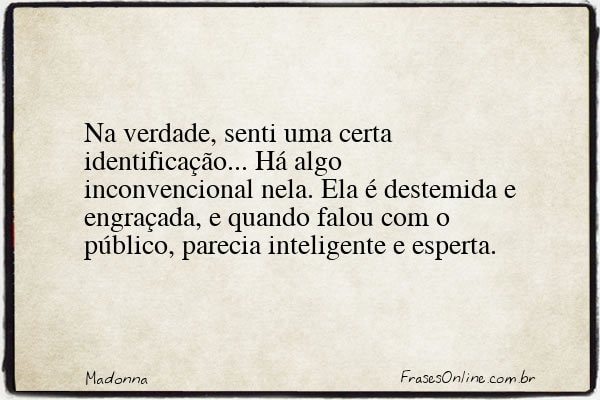 Frase de Madonna