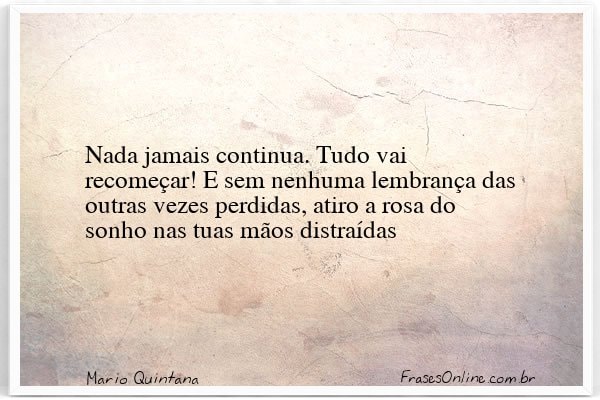 Frase de Mario Quintana