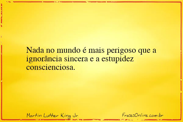Frase de Martin Luther King Jr.