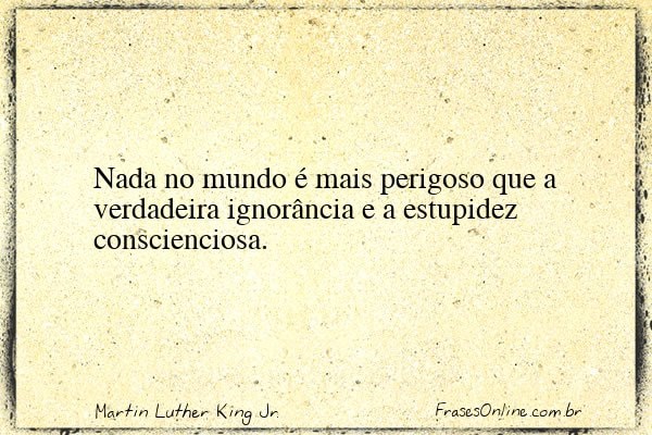 Frase de Martin Luther King Jr.
