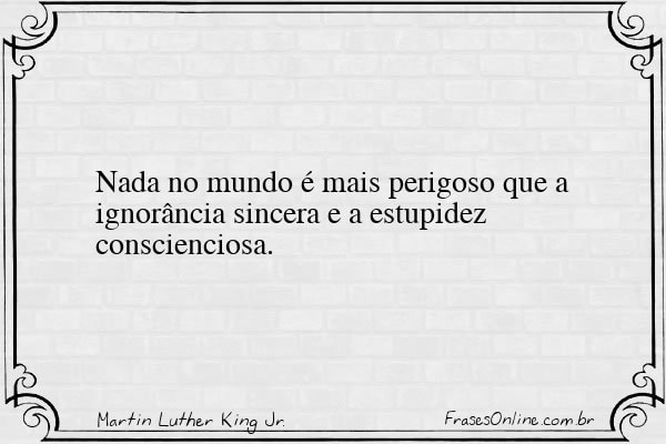 Frase de Martin Luther King Jr.