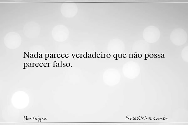 Frase de Montaigne