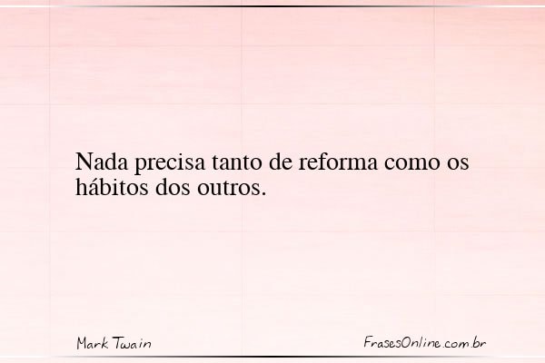 Frase de Mark Twain