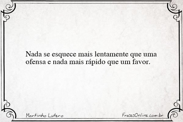 Frase de Martinho Lutero