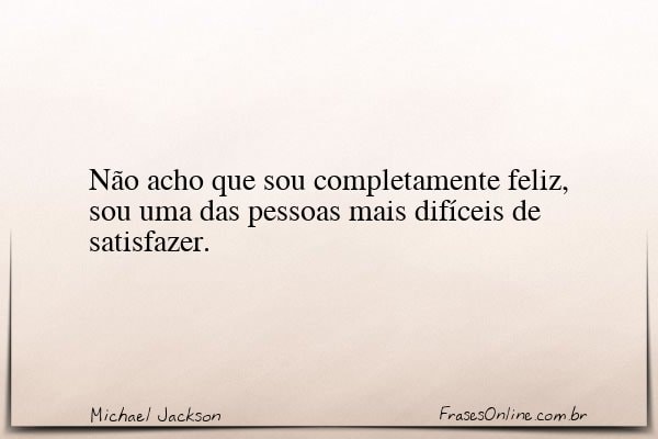 Frase de Michael Jackson
