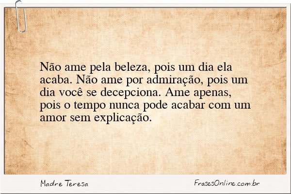 Frase de Madre Teresa