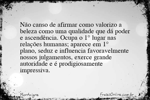 Frase de Montaigne