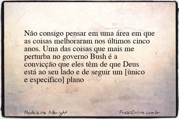 Frase de Madeleine Albright