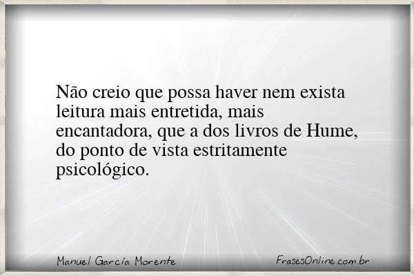 Frase de Manuel García Morente
