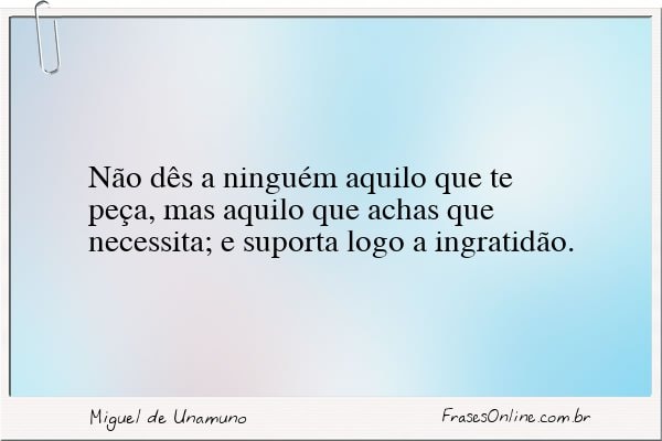 Frase de Miguel de Unamuno
