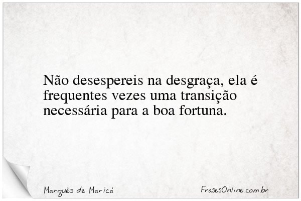 Frase de Marquês de Maricá