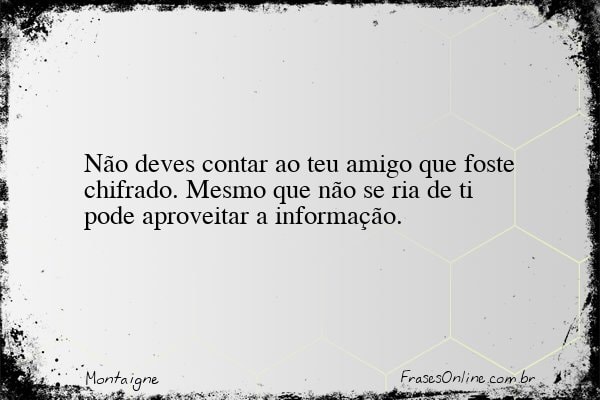 Frase de Montaigne