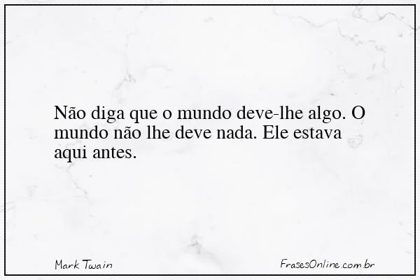 Frase de Mark Twain