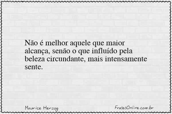 Frase de Maurice Herzog