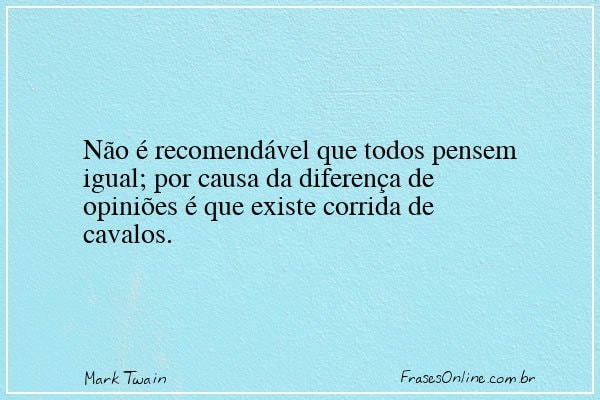 Frase de Mark Twain