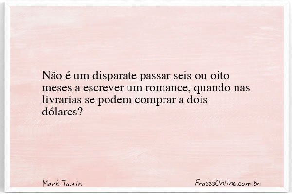 Frase de Mark Twain