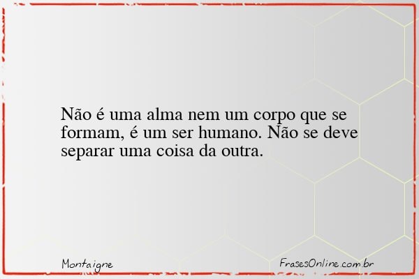 Frase de Montaigne