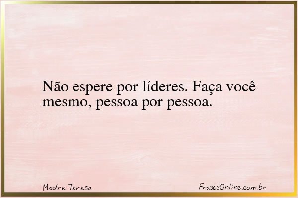 Frase de Madre Teresa