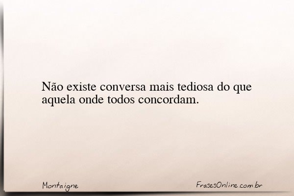 Frase de Montaigne