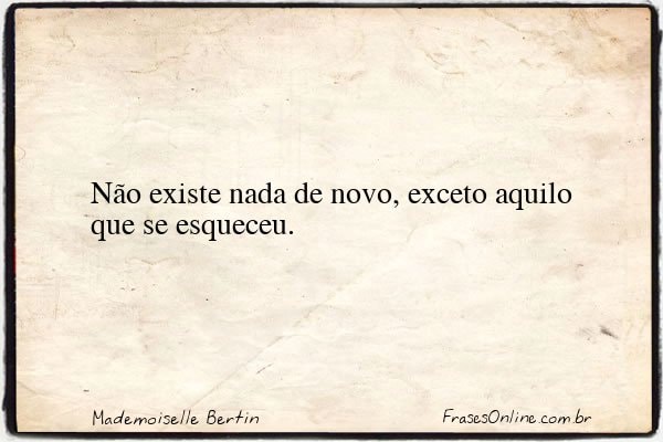 Frase de Mademoiselle Bertin