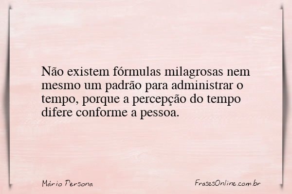 Frase de Mário Persona