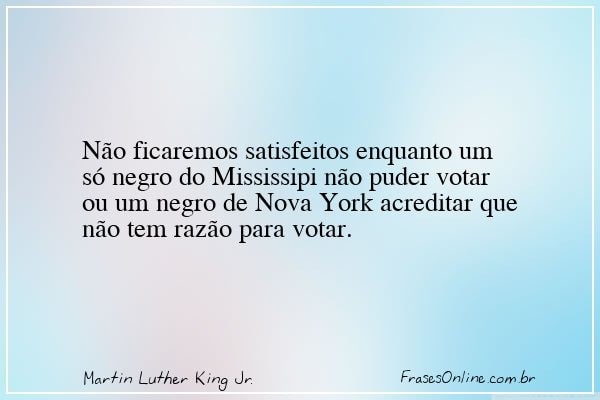 Frase de Martin Luther King Jr.