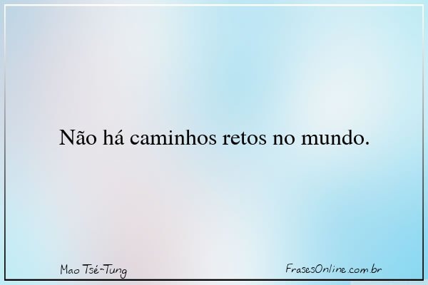 Frase de Mao Tsé-Tung