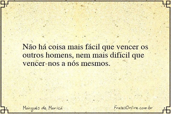 Frase de Marquês de Maricá