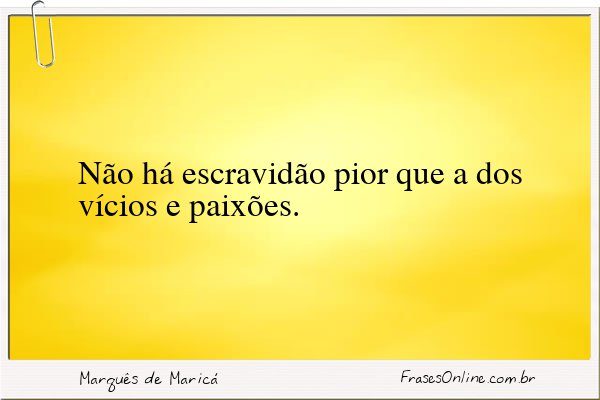 Frase de Marquês de Maricá