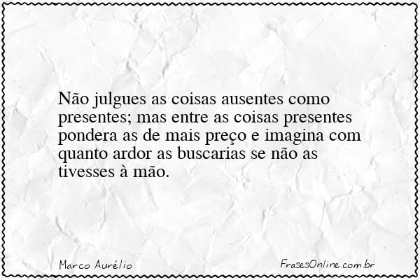 Frase de Marco Aurélio