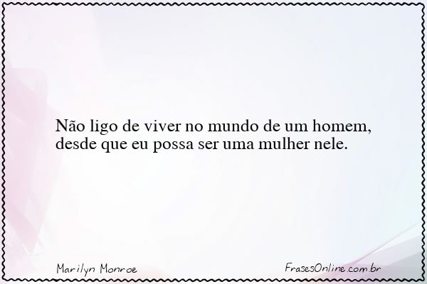 Frase de Marilyn Monroe