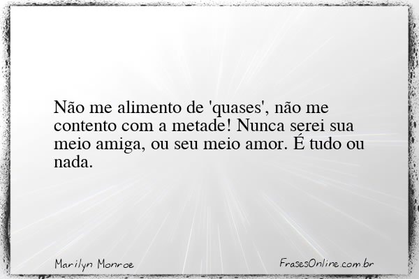 Frase de Marilyn Monroe