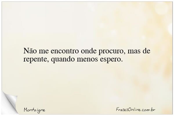 Frase de Montaigne