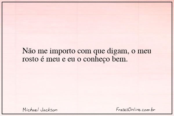 Frase de Michael Jackson